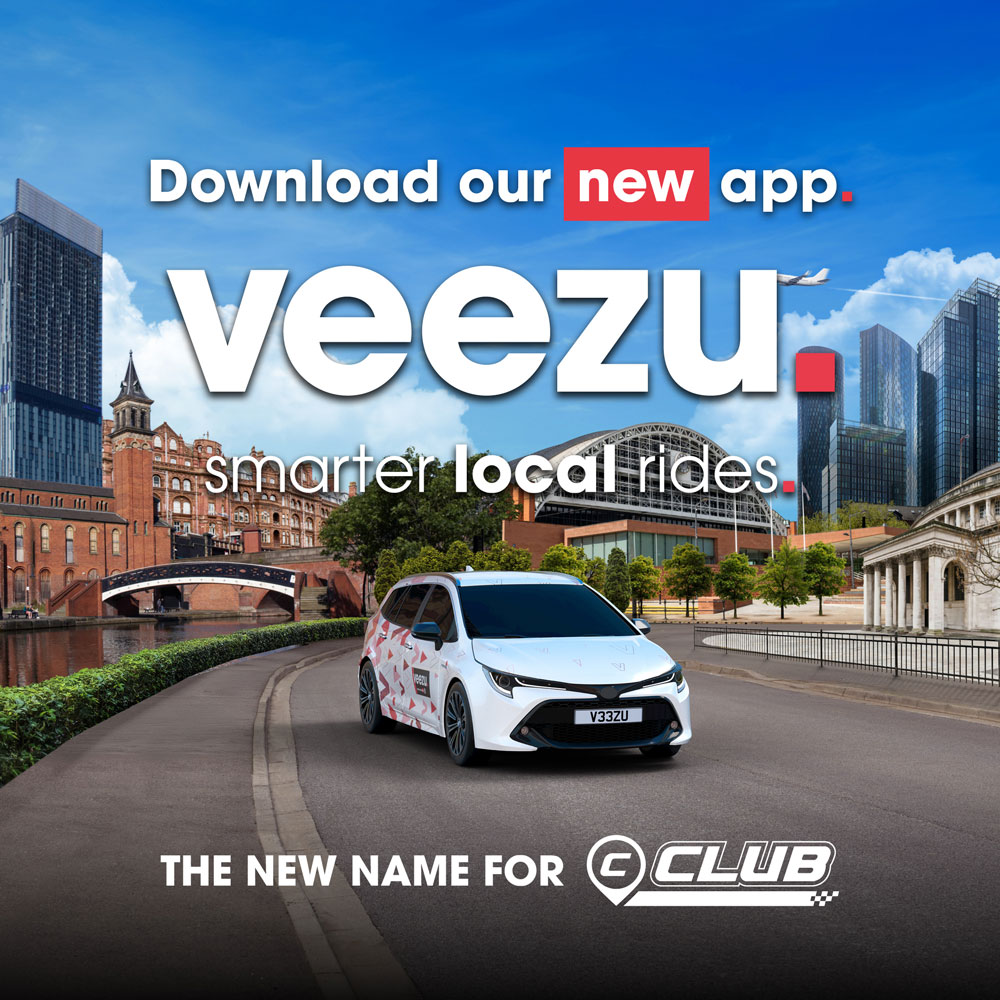 Veezu app — Manchester rebrand